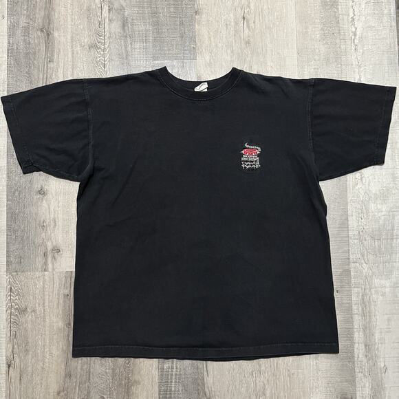 Vintage Dawg Pound T Shirt Black Spiked Collar Grunge Skater Punk 90s USA Shirt - Picture 1 of 4